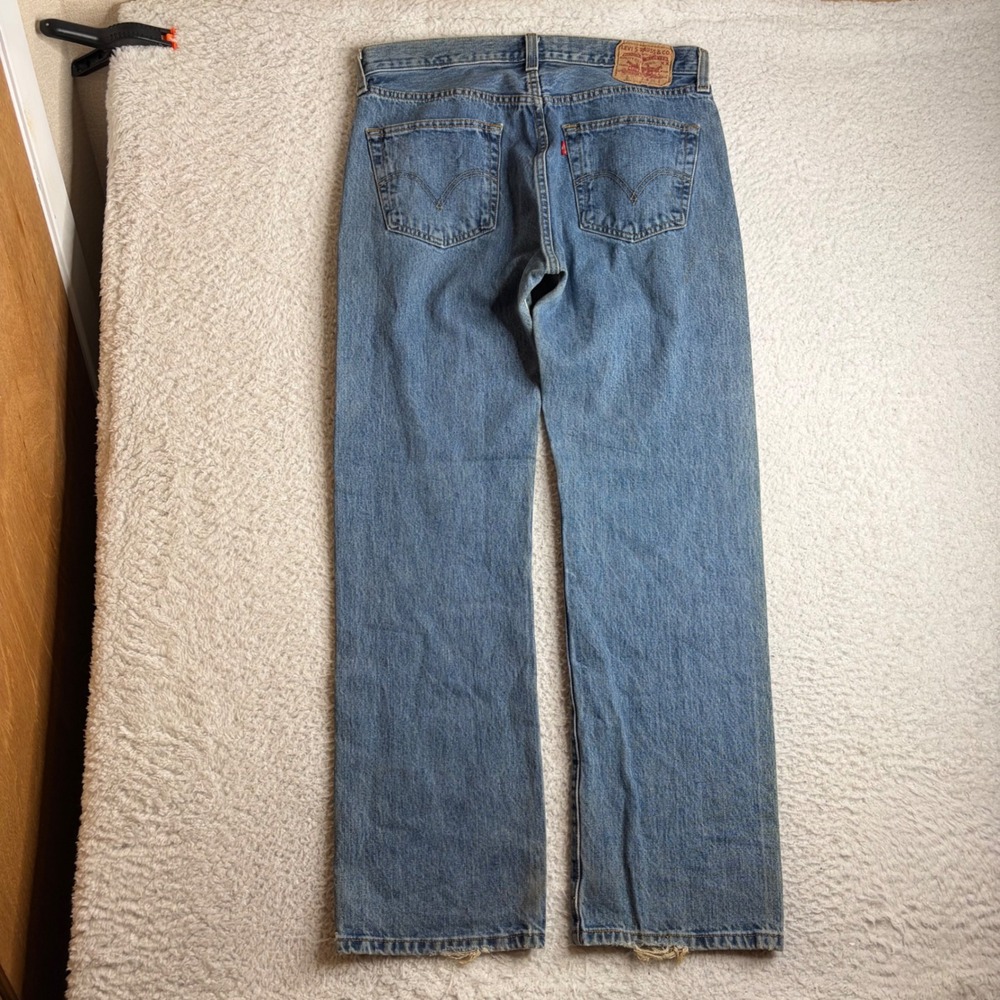 Levis 501 Y2K Original Fit Jeans Mens 35x32 (34x32) Straight Leg Button Fly